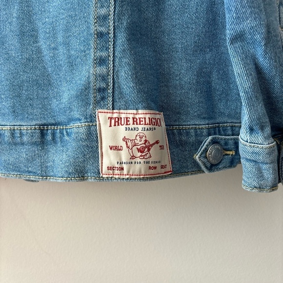 NWT True Religions‎ women's jean jacket size L - Picture 9 of 11